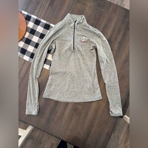 NFL Women's Gray Quarter-Zip Sweatshirt - Super Bowl LII